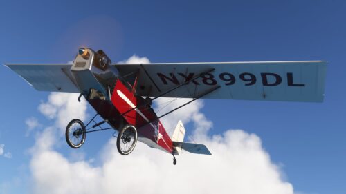 Red and white Pietenpol Air Camper based on NX899DL